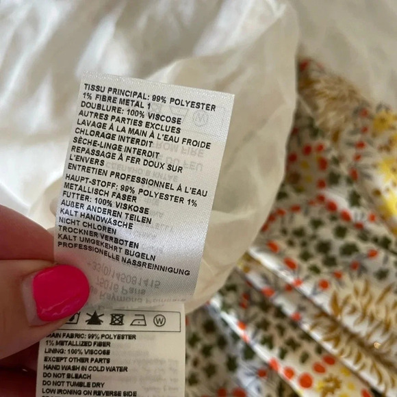 Ba&sh jupe hall floral satin asymmetrical midi skirt - Picture 12 of 12